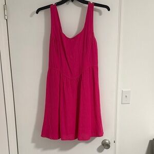 Vibrant Pink Sleeveless Dress